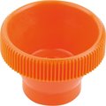 Kipp Knurled Knob For Hex Bolt D1=20 H=15, Form:B Pom, Orange, For=M05, Sw=8 K1138.11050